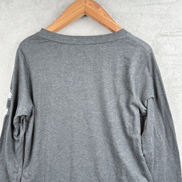 Disney Shirt Women XL Canada Mickey Epcot World Showcase Hockey Lace Up Neck L/S - Picture 4 of 9